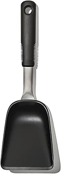 OXO Good Grips Sheet Pan Roasting Scoop for Vegetables and More, Black