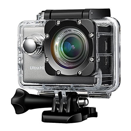 4K Sports Action Camera Wi-Fi Waterproof Camera 2.0 Inch LCD Display, Difini Ultra HD DV Camcorder 12MP