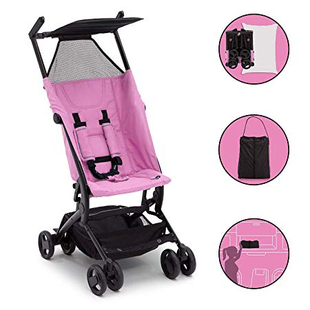 The Clutch Stroller by Delta Children | Great for On-The-Go Everyday Use | Pink