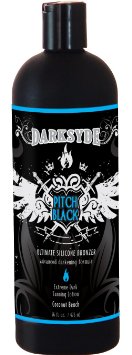 Darksyde Pitch Black Ultimate Silicone Bronzer Tanning Lotion 16oz