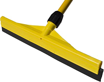 Nine Forty Commercial | Industrial All Purpose Scratch Resistant Rubber Blade Garage Floor Squeegee with 56" Long Handle | Made in USA (18 Inch)