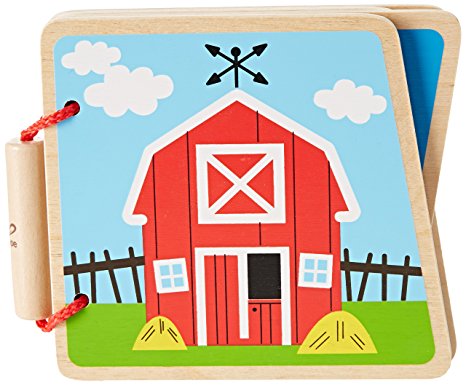 Hape E0030 At the Farm Display Wooden Book