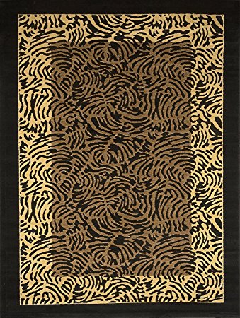 Home Dynamix 4468-450 Catalina Area Rug Scatter, 19.6 by 31.5-Inch, Black