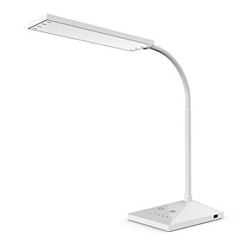 Lamp Led Desk Lamp USB Eye-caring Adjustable Brightness Color temperature Table Lamp with Touch Control Memory Function Book Read Light for Bedroom Livingroom with Flexible Gooseneck 12W White