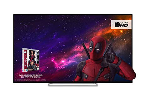 Toshiba 49U5863DB 49-Inch Smart 4K Ultra-HD HDR LED TV with Freeview Play - Black/Silver (2018 Model)