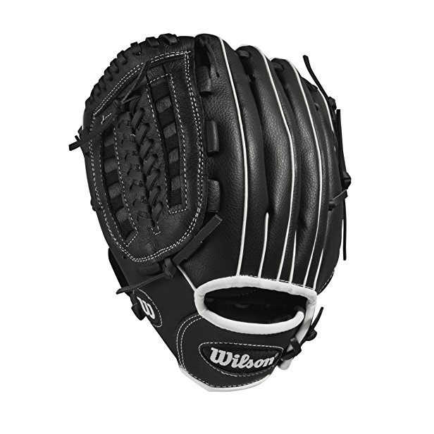 Wilson A360 Baseball Glove, 12", Black/Gold, Left Hand