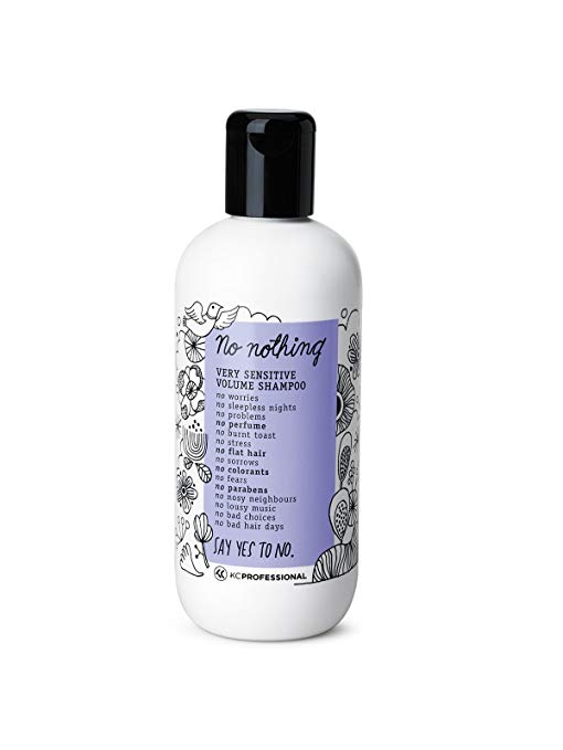 100% Vegan Volume Shampoo - Very Sensitive Hypoallergenic Shampoo Cleanses and Gives Volume to Thin Hair - Allergen Free, Fragrance Free, Paraben Free, Gluten Free, Unscented 10.15 oz
