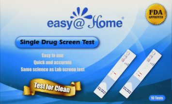10 Pack Easyhome Marijuana thc Single Panel Drug Tests Kit - Individually Wrapped Single Panel THC Screen Urine Drug Test Kit - 10 Tests