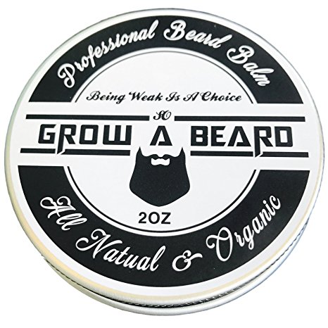 Beard Balm | Leave-in Conditioner & Softener For Men Care | Best Facial Hair & Mustache Grooming Wax | Great for Smooth & Moisturize | Natural & Organic-2oz
