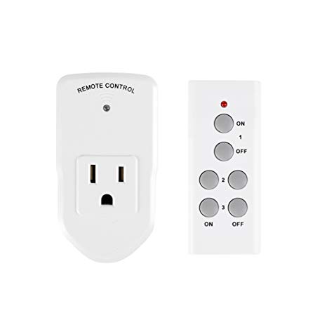 Century Wireless Remote Control Electrical Outlet Switch for Household Appliances (1 Pack)