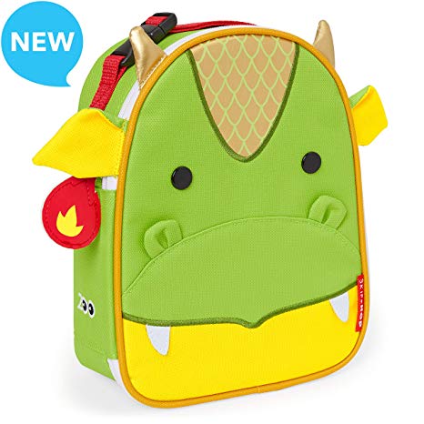 Skip Hop Zoo Kids Insulated Lunch Box, Dillion Dragon, Multi