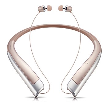 Bluetooth Headphones, Jpodream HX1100 Wireless Neckband Headset Sweatproof Sports Earbuds for Running with Mic - Rose Gold （12 Hours Play Time, Bluetooth 4.1, CVC 6.0 Noise Cancelling）