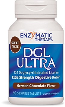 DGL Ultra, German Chocolate Flavoured, 90 Chewable Tablets