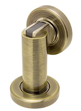 FPL Modern Door Stop / Holder and Magnetic Catch - Antique Brass