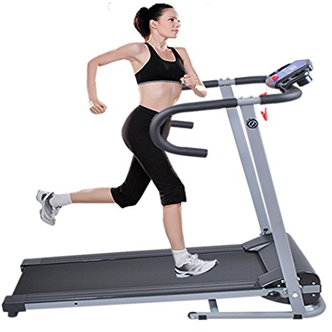 Goplus 500w Folding Portable Electric Treadmill (Black)