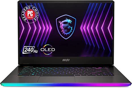 MSI Raider GE67Hx 15.6" OLED QHD 240Hz Gaming Laptop Intel Core i7-12800HX RTX3080TI 32GBDDR5 1TB NVMe SSD Win11PRO - Titanium Blue (12UHS-034)