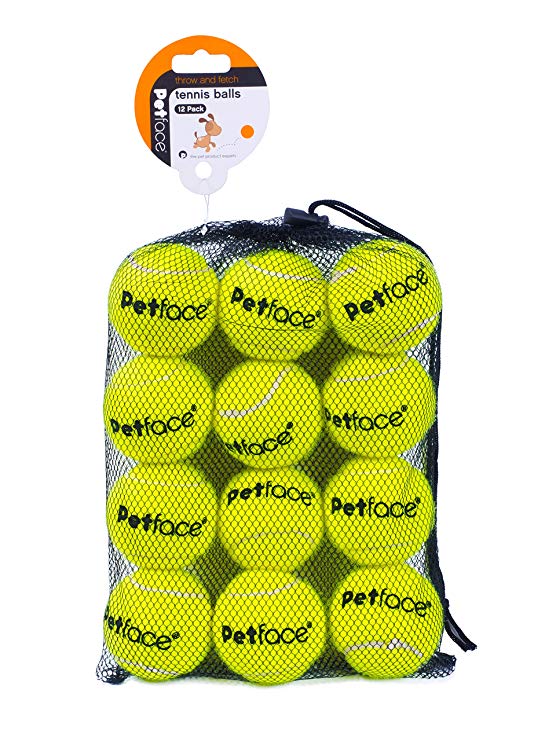 Petface Tennis Balls for Dogs, 12-Piece