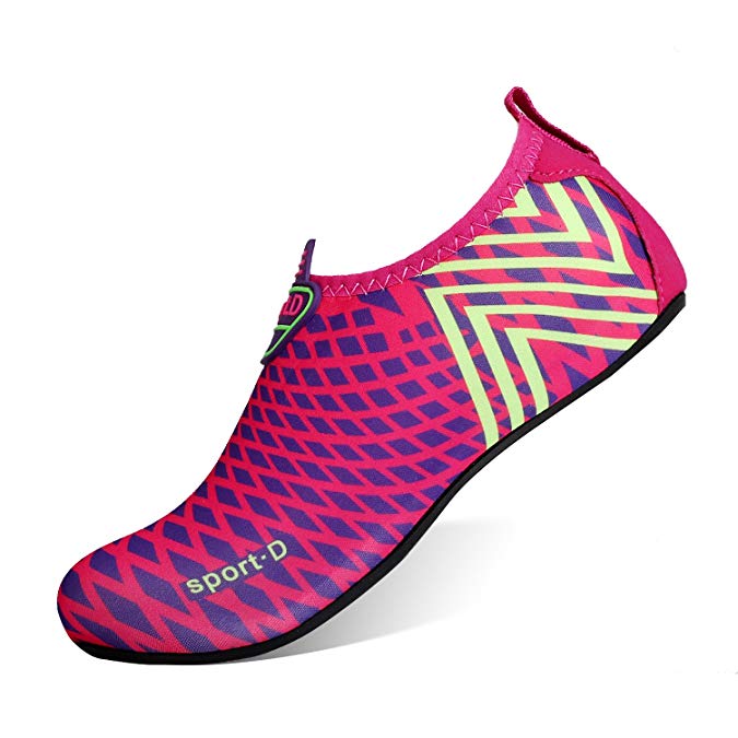 HEETA Water Sports Shoes for Women Men Quick Dry Aqua Shoes Barefoot Socks Swim Beach Swim Shoes