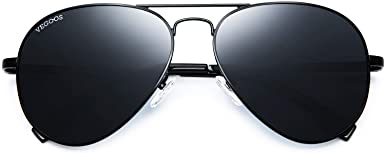 VEGOOS Aviator Sunglasses for Men Women Polarized Driving Mirrored Sunglasses UV400 Protection Ladies Shades