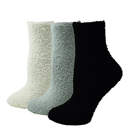 Fitu Women's Soft Warm Cozy Fuzzy Socks 3 Pairs Within Gift Box