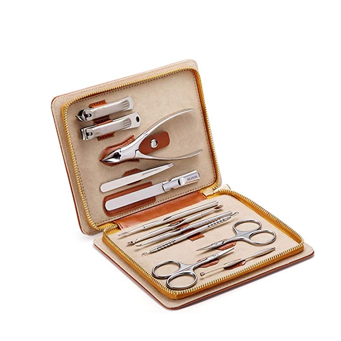 12 In1 Manicure Set Stainless Cuticle Utility Manicure Set Tools Nail Clipper Grooming Kit Nail Care Set Nail Clippers