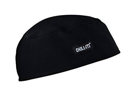 Ergodyne Chill-Its 6630 Skull Cap, Absorptive, Moisture-Wicking, Black