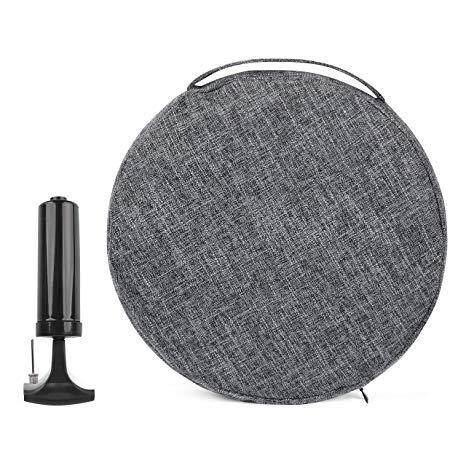 bintiva Inflated Stability Wobble Cushion, With removable washable overlay, Including Free Pump/Exercise Fitness Core Balance Disc