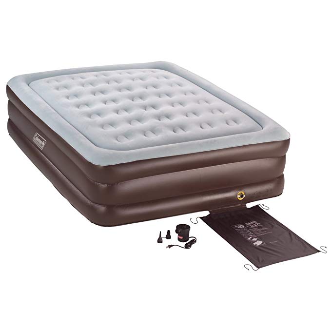 Coleman Queen Double-High Airbed with 120 Volt Pump