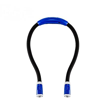 QAWACHH Silicone and Plastic LED Night Lamp, Black, Blue, 1 Flexible Book Light 1 USB Cable, Pack of 1
