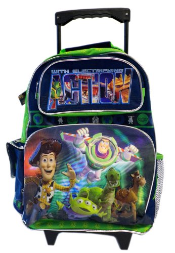 Full Size Toy Story Rolling Backpack - Disney Luggage with Wheels