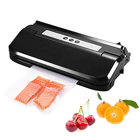 Vacuum Sealer Machine, [Update Version] Pictek Vacuum Food Sealing System, 3-in-1 Fully Automatic One-Touch Vacuum Packaging Machine with Cutter