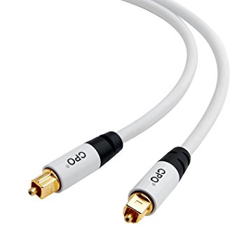 1M TOSlink Cable, Optical Audio Lead, 1 Meter, Gold Plated