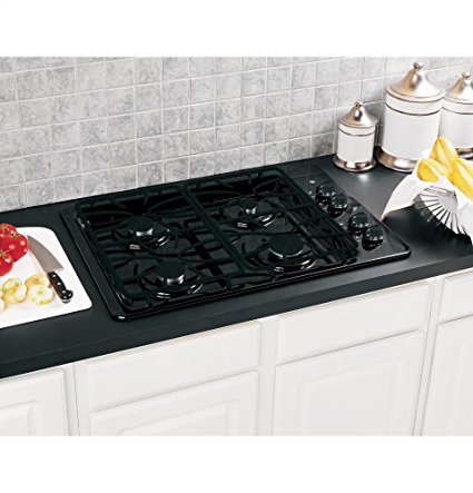 GE 30-Inch 4 Sealed Burner Built-In Gas Cooktop, Black