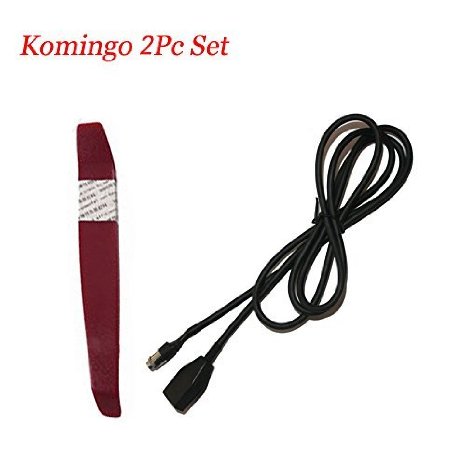 Komingo Sold Cd AUX in Adapter Audio Cable for BMW E46 3-series Connect E46 Business Cd Radio Head-unit to Mp3 Ipod Iphone Apple Female Jack Cd Removal Pry Tool