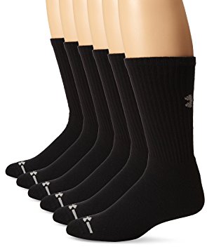 Under Armour Men's Charged Cotton Crew Socks (6 Pair)