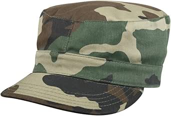 Rothco Fatigue Cap, Woodland Camo, Medium