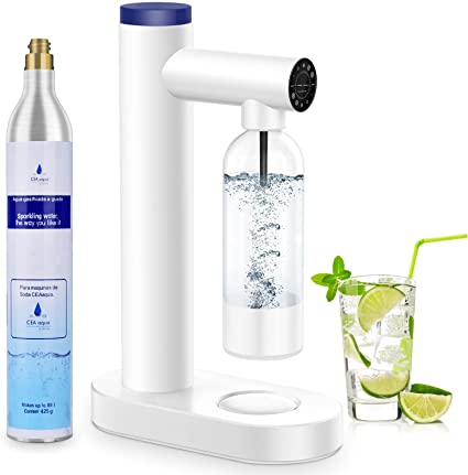 Sparkling Water Maker-Carbonated Water Machine-Soda Maker for Fizzy Water - Includes 60L Cylinder and PET Bottle, Sparkling Water Machine for Home Soda Carbonator