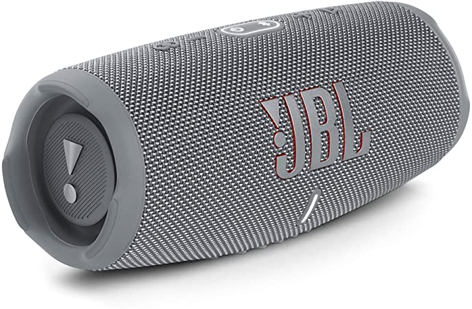 JBL Charge 5 - Portable Bluetooth Speaker with deep bass, IP67 waterproof and dustproof, 20 hours of playtime, built-in powerbank, in gray