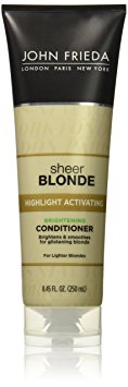 John Frieda Sheer Blonde Highlight Activating Brightening Conditioner for Lighter Blondes, 8.45 Ounce (Pack of 2)