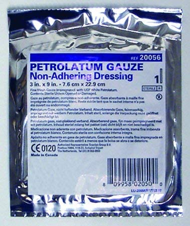 McKesson Performance Petrolatum Impregnated Gauze 3"X9" Sterile - Box of 12 - Model 61-20056