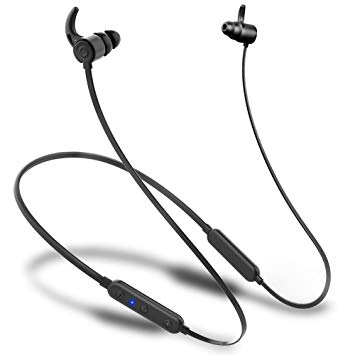 SIHIVIVE Bluetooth Earbuds, Best Wireless Sport Headphones with Mic IPX5 Waterproof ATP-X Stereo Noise Cancelling in Ear Workout Earphones for Running (Black)-2018 Upgrade