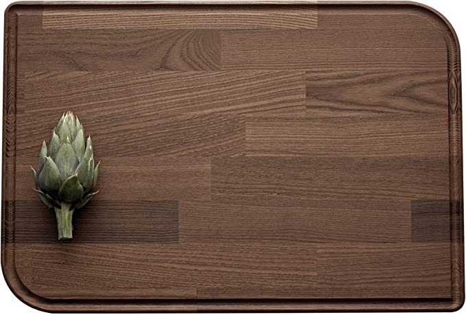 Legnoart Rialto Thermo Ash Wood Cutting Board, 18 by 12 by 1-Inch, Brown