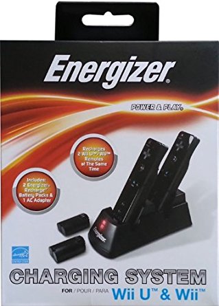 Energizer Power & Play Charging System for the Nintendo Wii U & Wii