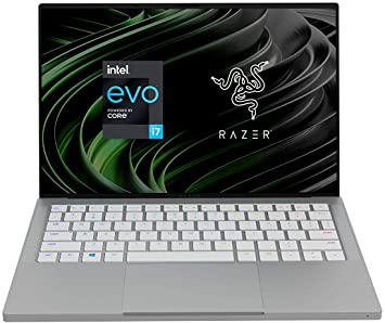 Razer Book 13 Laptop: Intel Core i7-1165G7 4 Core, Intel Iris Xe, 13.4" FHD Touch (1920x1200), 16GB RAM, 512GB PCIe M.2 - CNC Aluminum - Chroma RGB - Thunderbolt 4- Intel Evo Certified- Mercury White