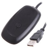 Ortz Xbox 360 Wireless Receiver for Windows - Best Gaming USB Adapter for PC - Syncs Controller to Windows Computer System - Black