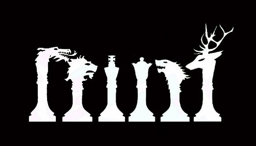 Game Of Thrones Chess Pieces WHITE VINYL DECAL STICKER