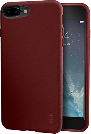 Silk iPhone 7 Plus/8 Plus Grip Case - BASE GRIP Lightweight Protective Slim Cover - "Kung Fu Grip" - Crimson Red