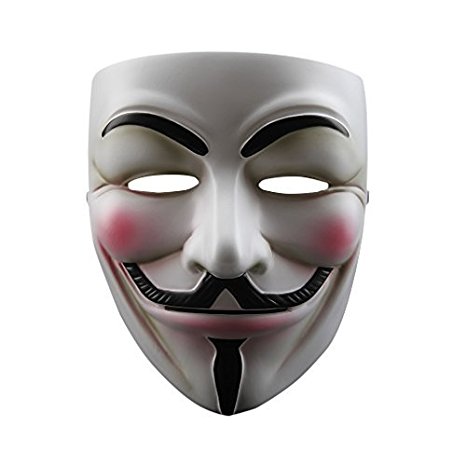 Floureon V for Vendetta Mask Anonymous Guy Fawkes V Fancy Resin Costume Cosplay