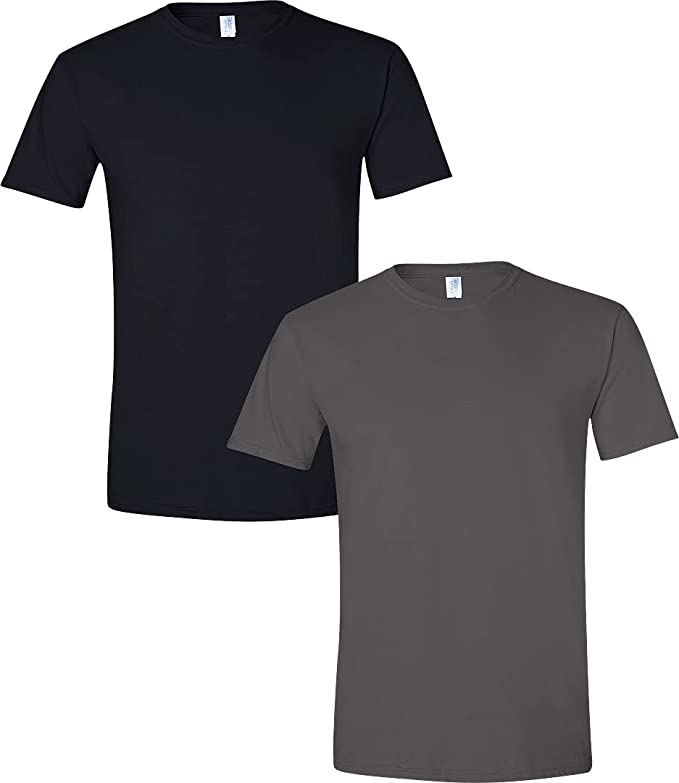 Gildan Men's Softstyle Cotton T-Shirt, Style G64000, 2-Pack