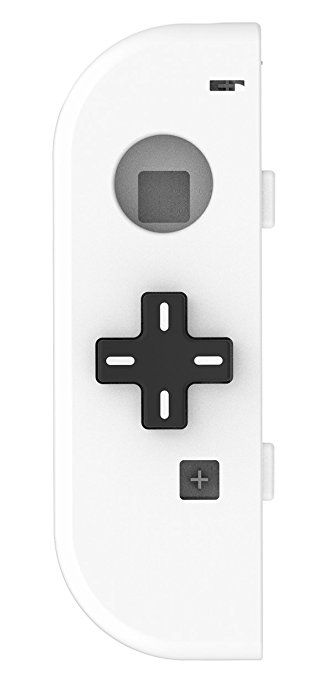 BASSTOP NS Joycon Handheld Controller Housing With D-Pad Button DIY Replacement Shell Case for Nintendo Switch Joy-Con(Left Only) Without Electronics (Left-White)